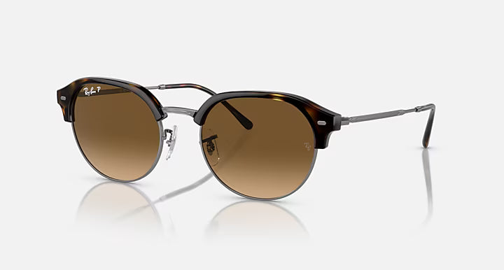 RB4429 Havana on gunmetal brown gradient polar