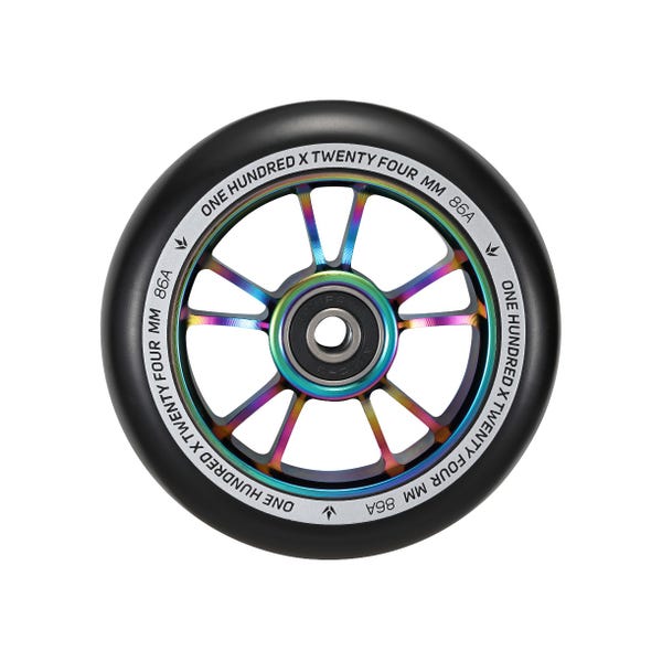 100mm Wheels (Pair) Oil Slick / Black - EnvyW100OSBK2PK