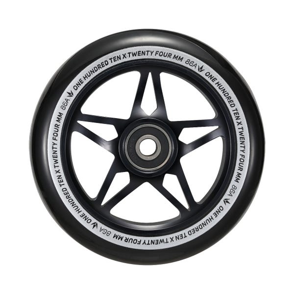 110mm S3 Wheel (Single) - Black/Black - EnvyW110S3BKBK