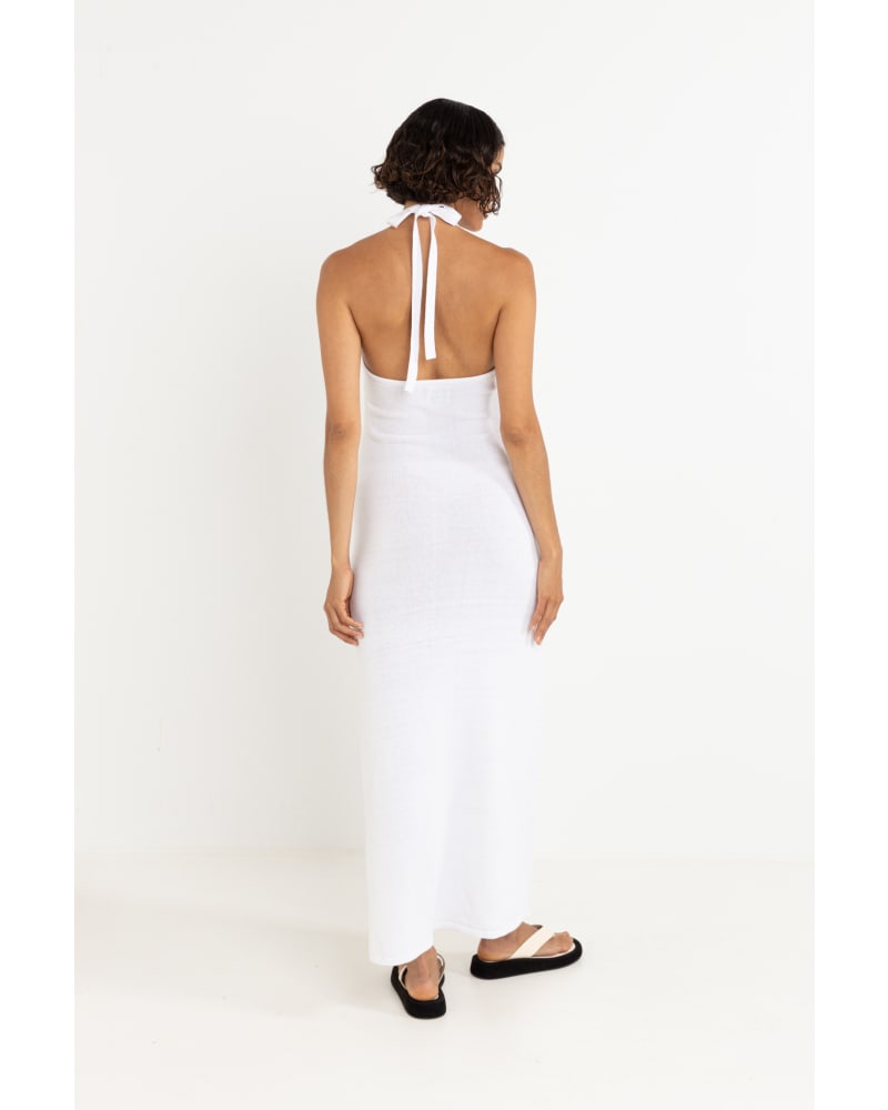 MARTINI HALTER KNIT MAXI DRESS
