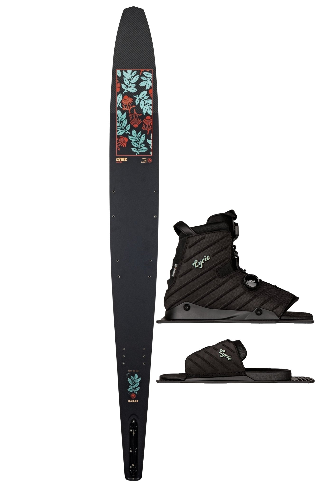 2026 Lyric Graphite - Radar260100 Carbon/Matte Black/Press Petal - 65 - Lyric BOA - Lyric BOA ARTP - W 6 to 9
