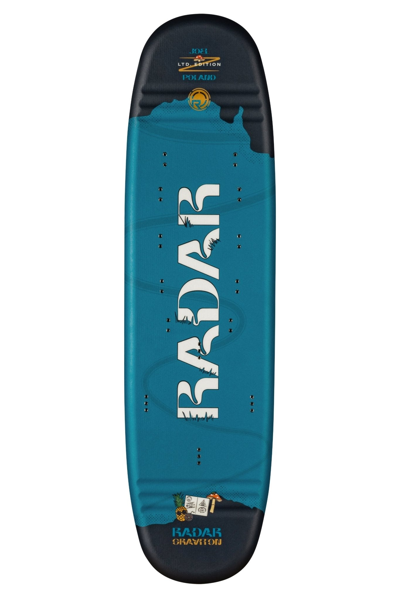 2026 Radar Graviton Trick Ski Joel Poland JP Spruce Blue - Radar260160ED - 41 - No Boots - 1