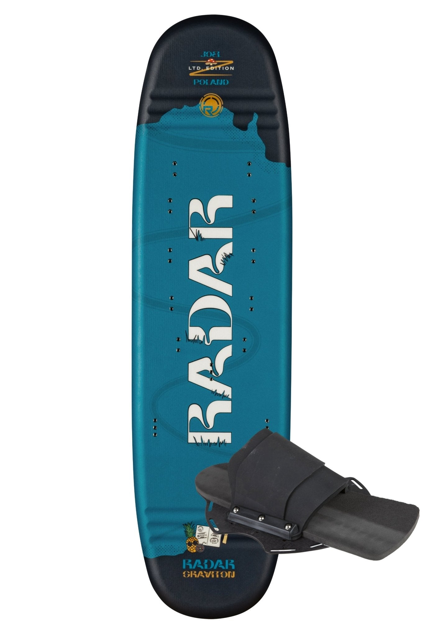 2026 Radar Graviton Trick Ski Joel Poland JP Spruce Blue - Radar260160ED - 41 - Graviton RTP - XS to S