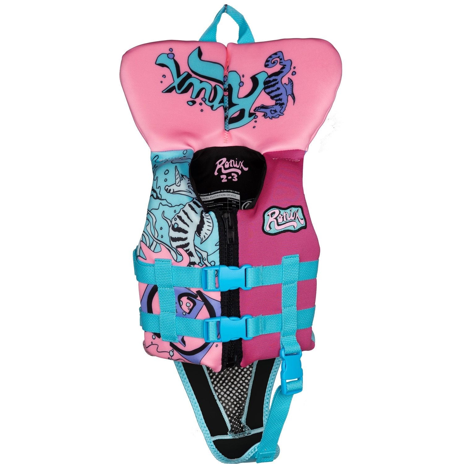 2026 Ronix August Girls L50s Vest w/ Collar - Ronix264021 - Pink / Blue / Purple - 2 to 3