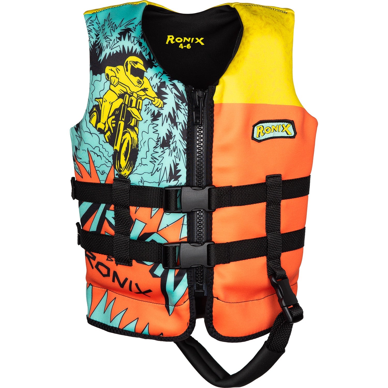 2026 Ronix Vision Boys L50s - Ronix264017 - Blue / Orange / Yellow - 4 to 6