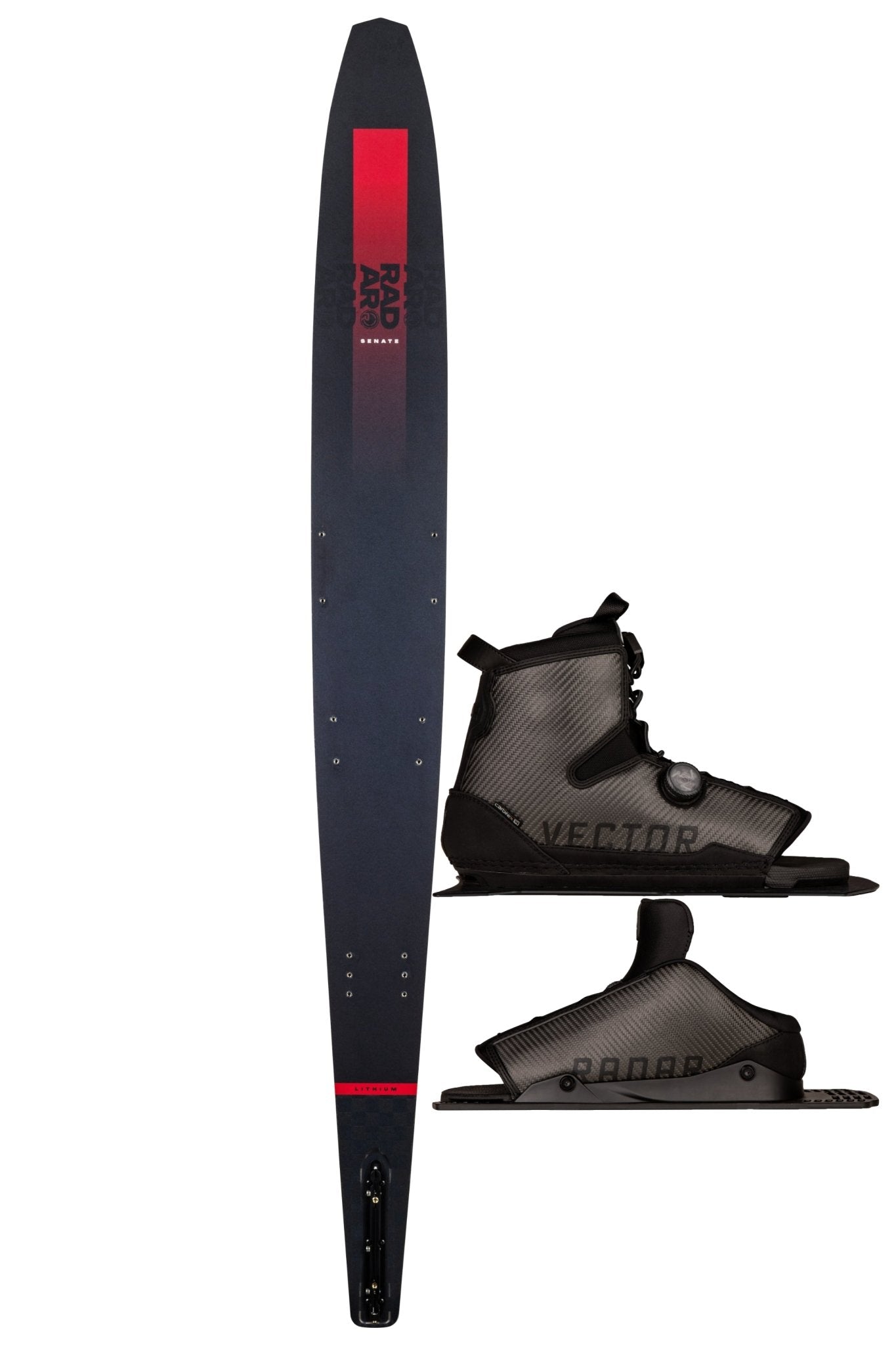 2026 Senate Lithium - Radar260040 Carbon/Matte Blk/Punk Rock Red - 65 - Cabitex Vector Boa - Carbitex Hybrid Boa - US 5 to 8
