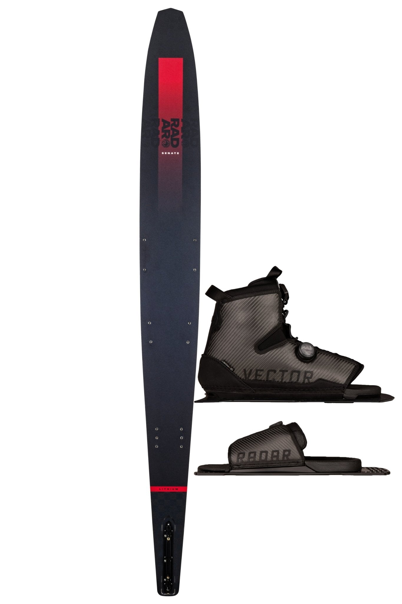 2026 Senate Lithium - Radar260040 Carbon/Matte Blk/Punk Rock Red - 65 - Carbitex Vector Boa - Carbitex Boa ARTP - US 5 to 8
