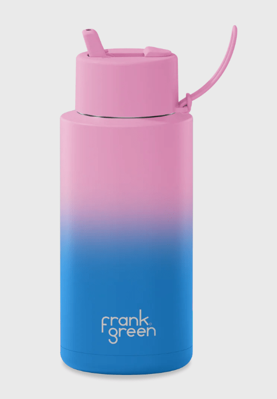 34oz SS Ceramic Reusable Bottle Gradient Flip Straw Lid - Frank GreenB81S09C107 - Wild Orchid - 34oz