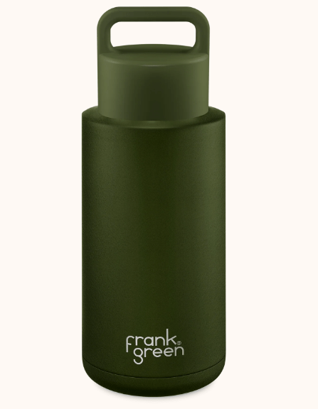 34oz Stainless Steel Reusable Bottle (Grip Finish) w/ Grip Lid - Frank GreenB85S09C13 - 13 - Khaki -