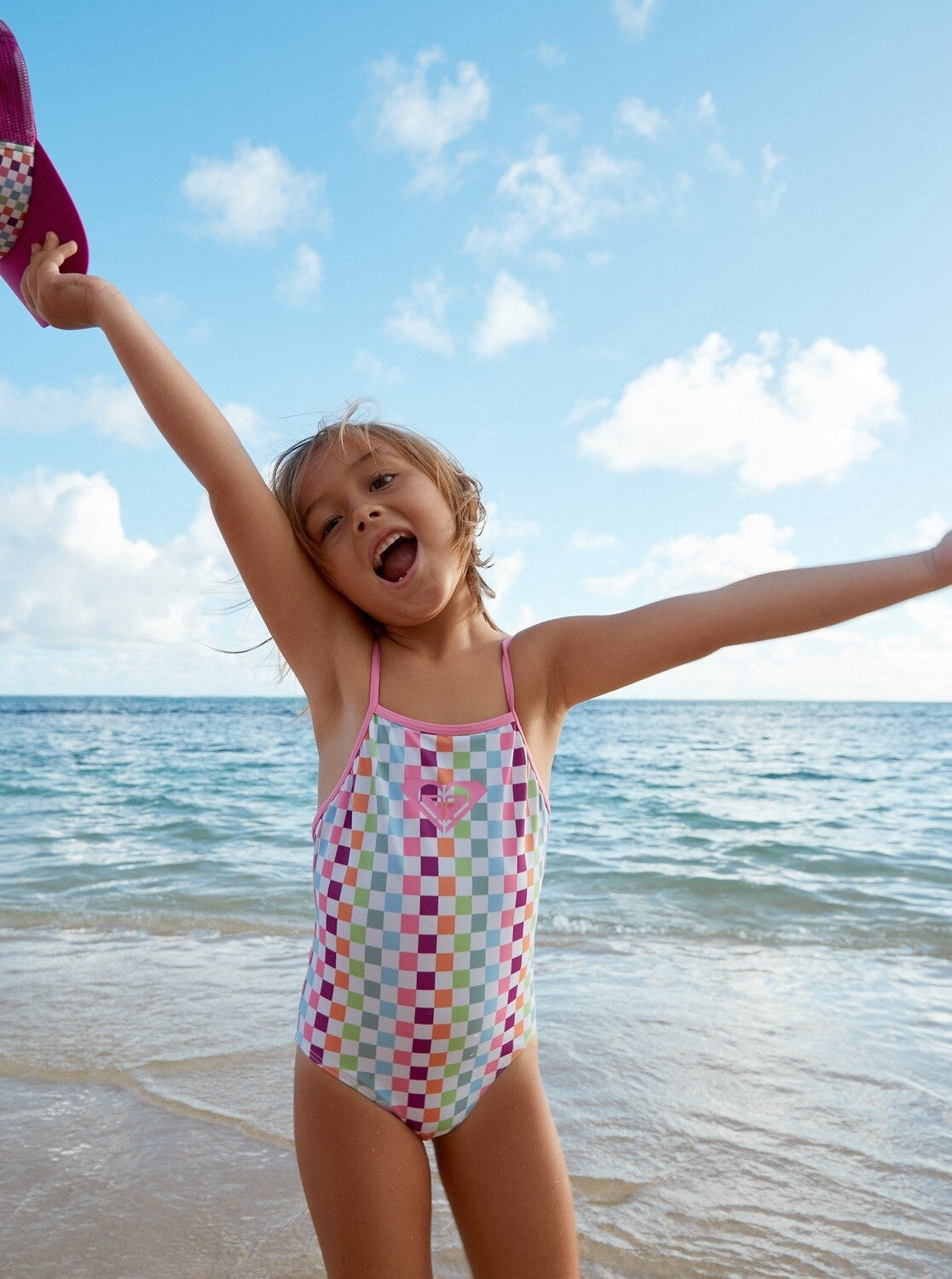 Rainbow Check One Piece Sporty