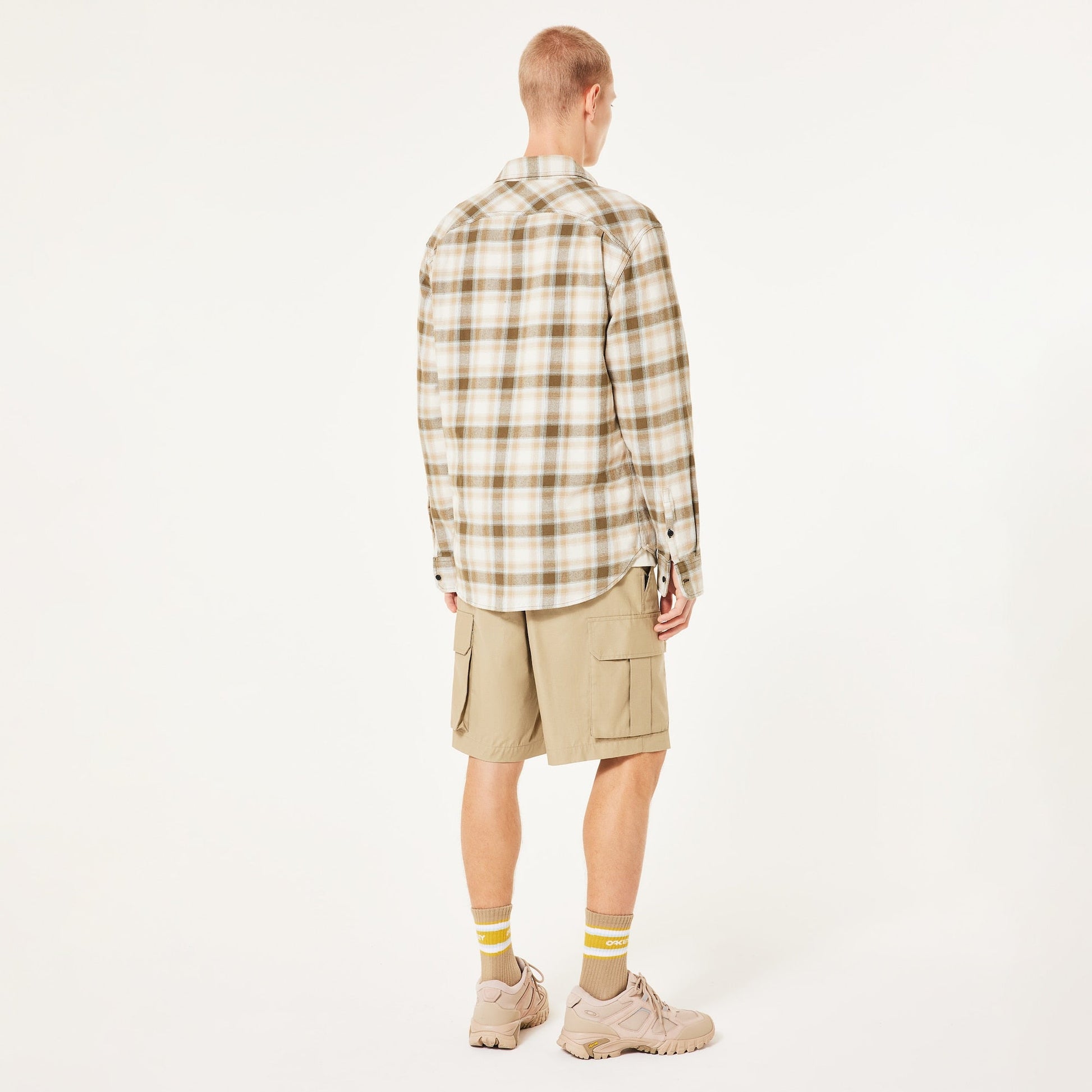90s PLAID LS SHIRT - OakleyFOA406127 - MIST/PEBBLE/ARMY G CHECK - L