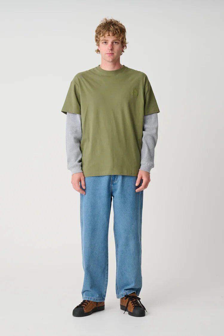 91 Double Layer Tee - XlargeXL025W3013 - Pigment Olive - L