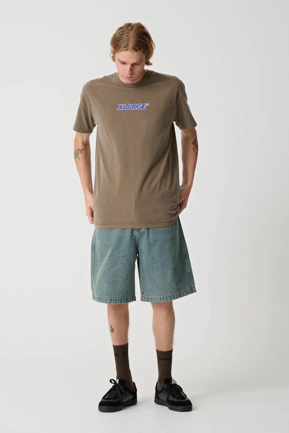91 Key Italic OG SS Tee - XlargeXL023S3002 - PC - Pigment Coffee - 2XL