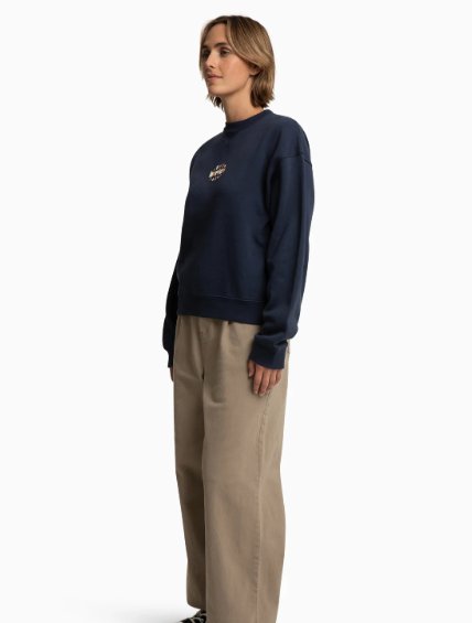 Flower Lane Crop Crew Fleece