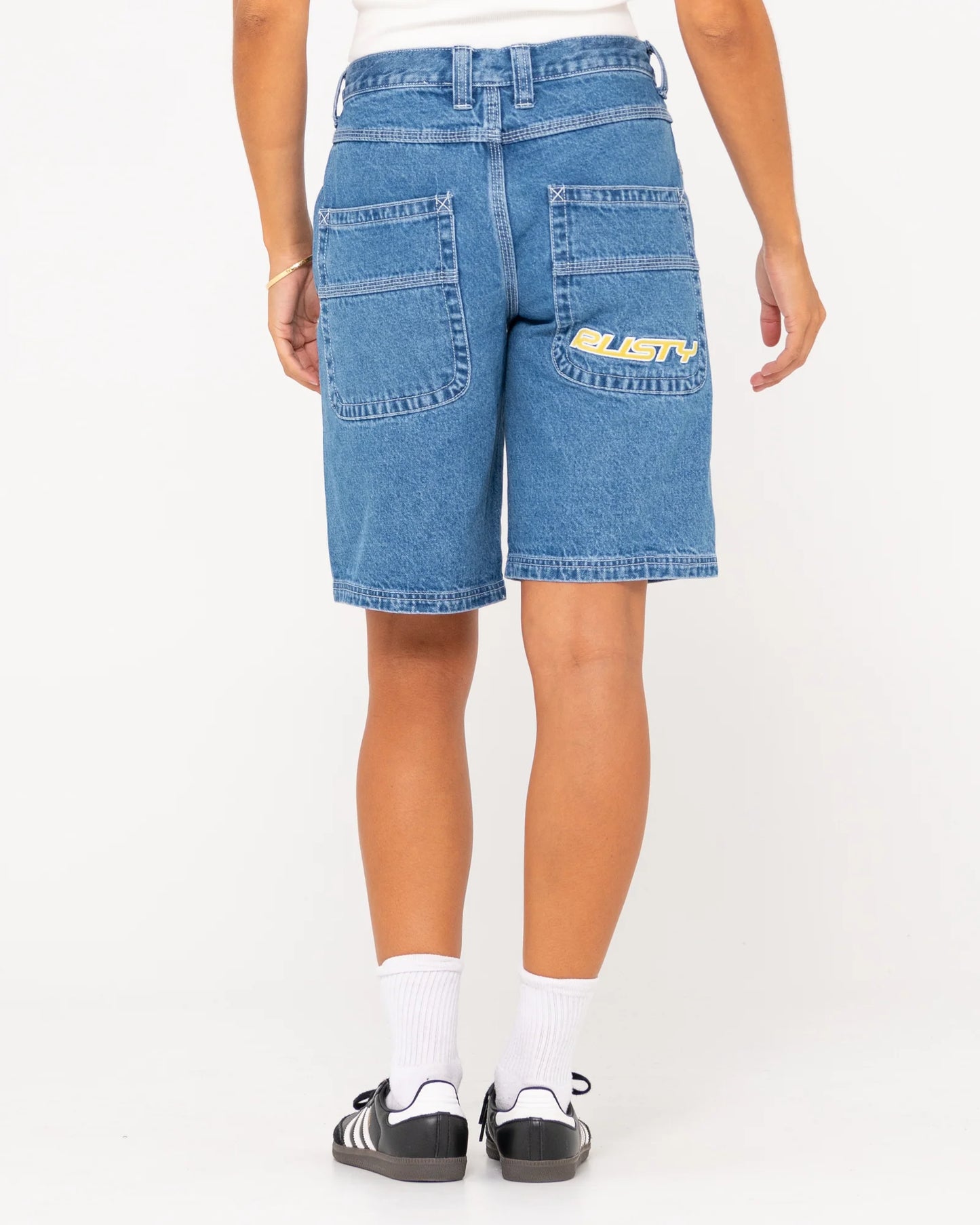 Flip Mommy Low Rise Wide Leg Denim Short