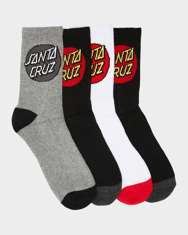 CLASSIC DOT CREW SOCK 4 PACK