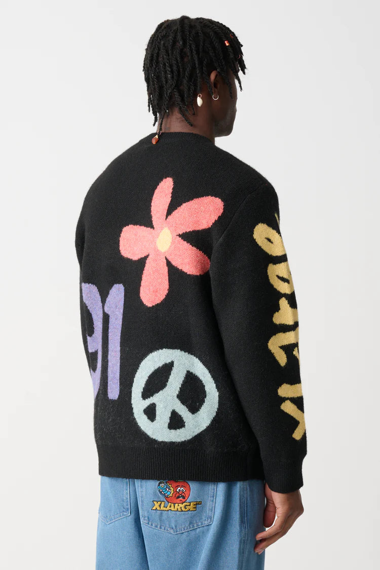 Flower And Peace Recycled Knit