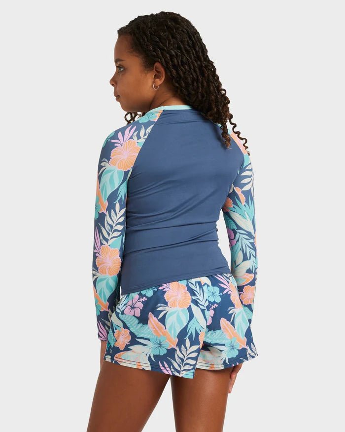 ACTIVE FLORAL RG LS LYCRA - RoxyERGWR03473 - VINTAGE INDIGO TROPICAL ADVENT - 8/S