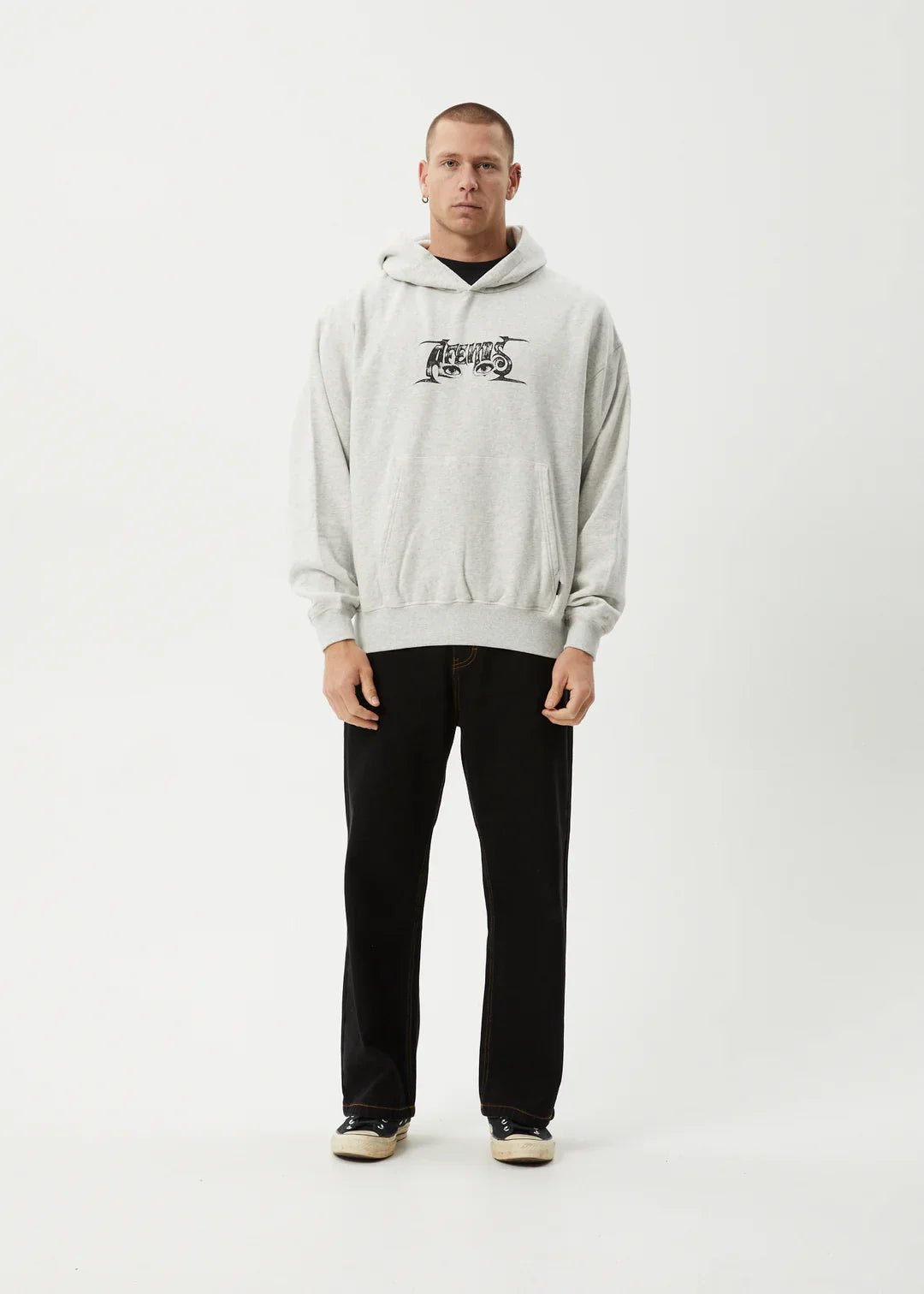 All Eyez Boxy Hoodie - AfendsM252510 - GRM - Grey Marle - L