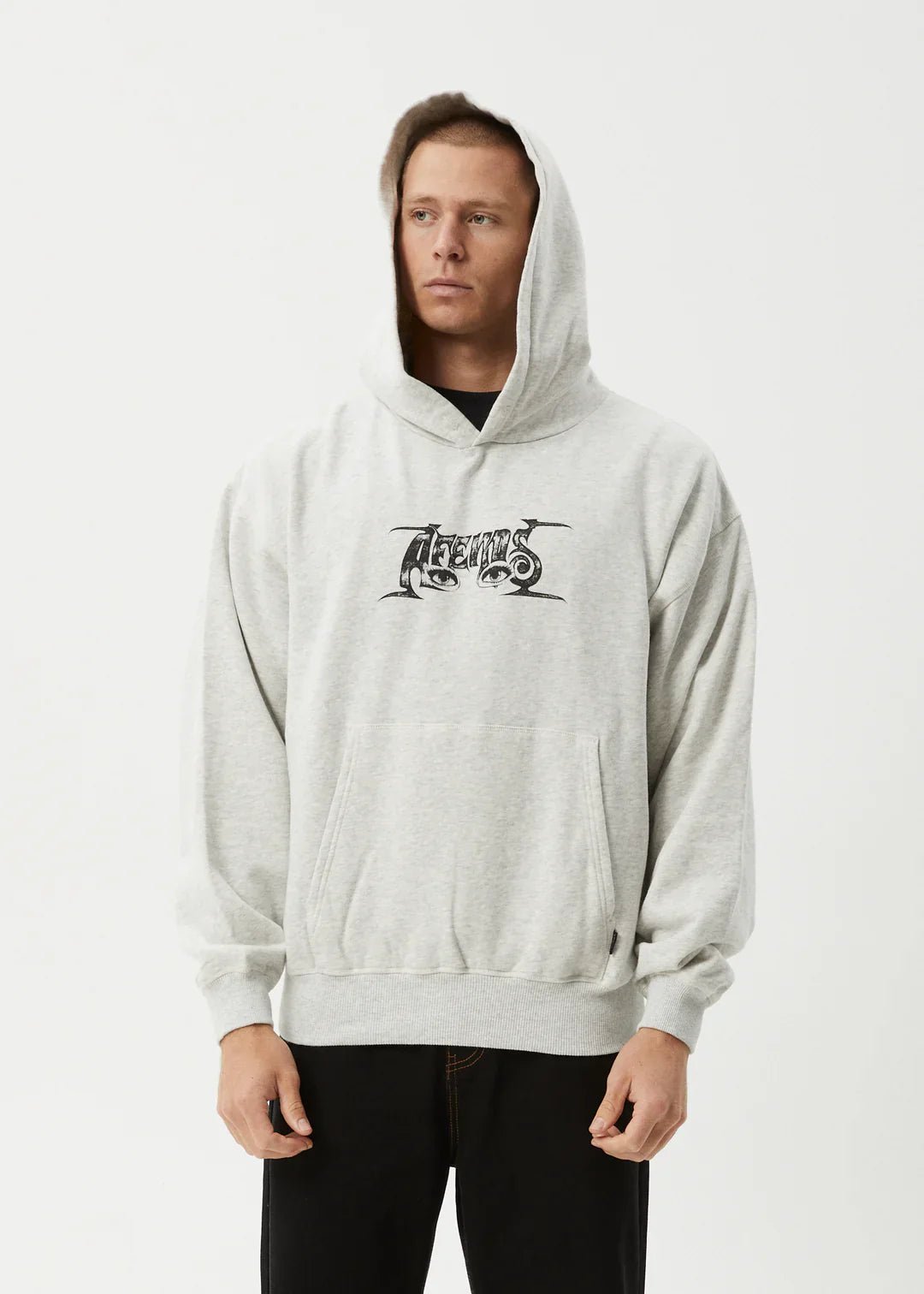All Eyez Boxy Hoodie - AfendsM252510 - GRM - Grey Marle - L