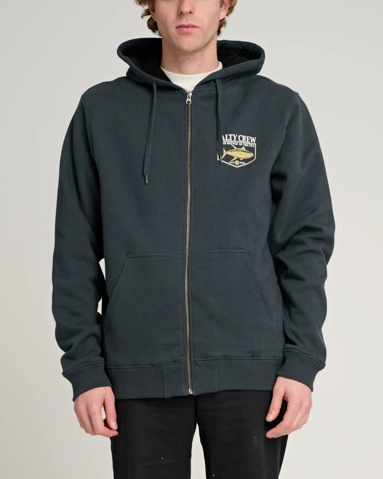Angler Sherpa Zip Fleece - Salty CrewSCM44207 - Coal/Black - L