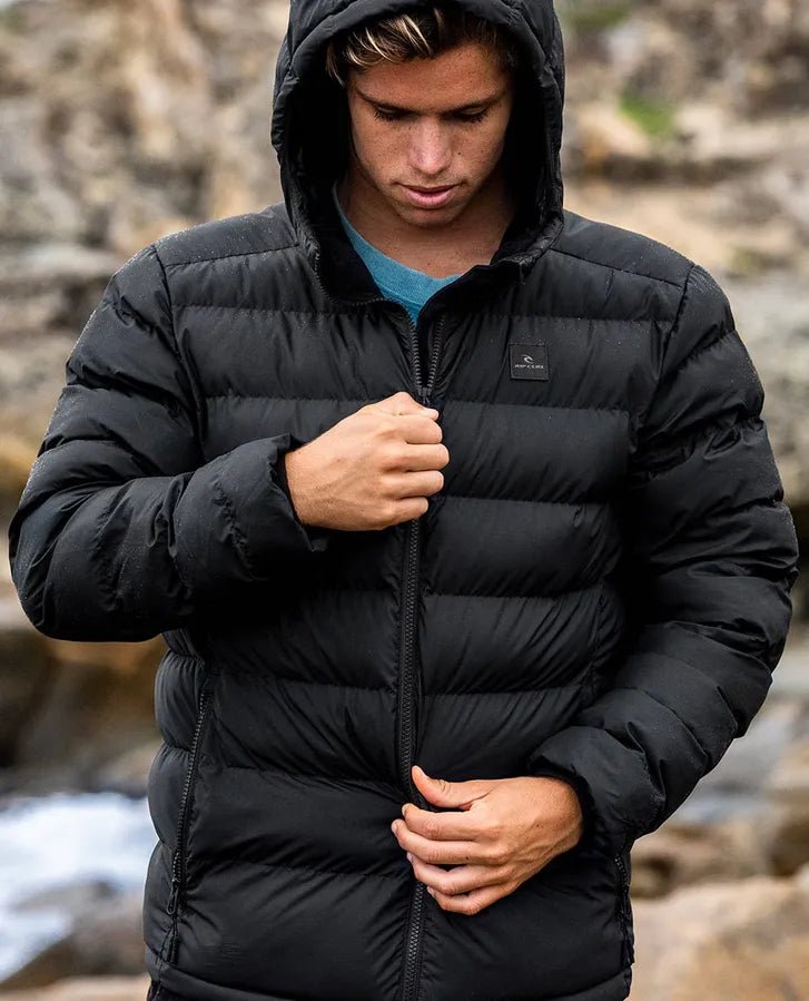ANTI SERIES ELITE PUFF HOOD - Rip CurlCJKDB9 - BLACK - XL