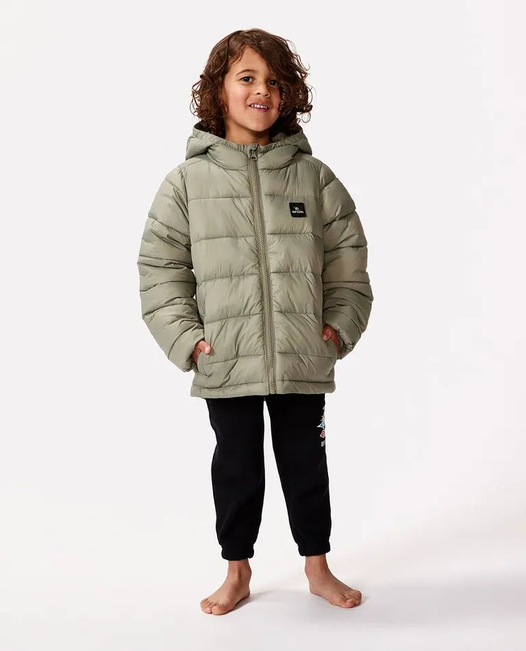 Anti - series Puffer Jacket Kids - Rip Curl00ABJA - 0058 - Olive - 10