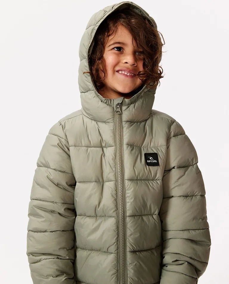 Anti - series Puffer Jacket Kids - Rip Curl00ABJA - 0058 - Olive - 10