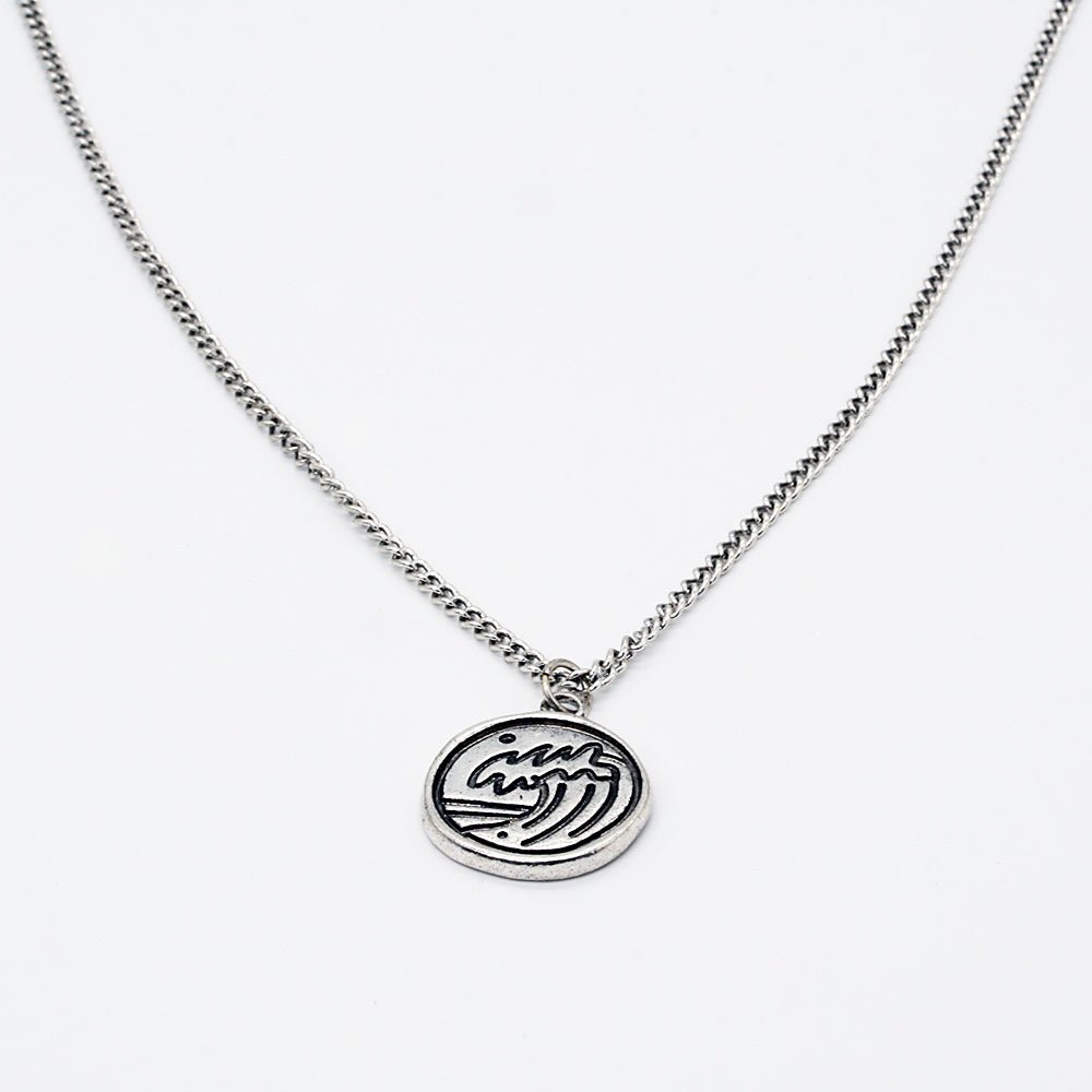 Antique Wave Pendant - Classics 77P7349 - Silver - 1SZ