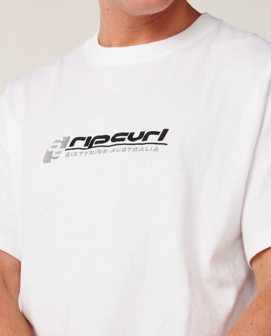ARCHIVE 69 EMBROID TEE -Rip Curl14DMTE-White-XS