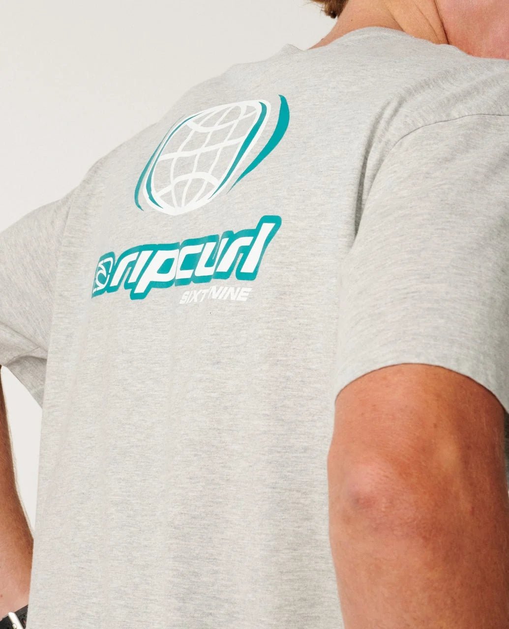 ARCHIVE GLOBAL TEE -Rip Curl14LMTE-Grey Marle-XS