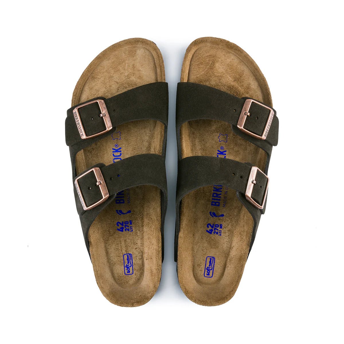 Arizona SFB Mocca Suede Leather Reg - Birkenstock95131143 - Mocca - 40