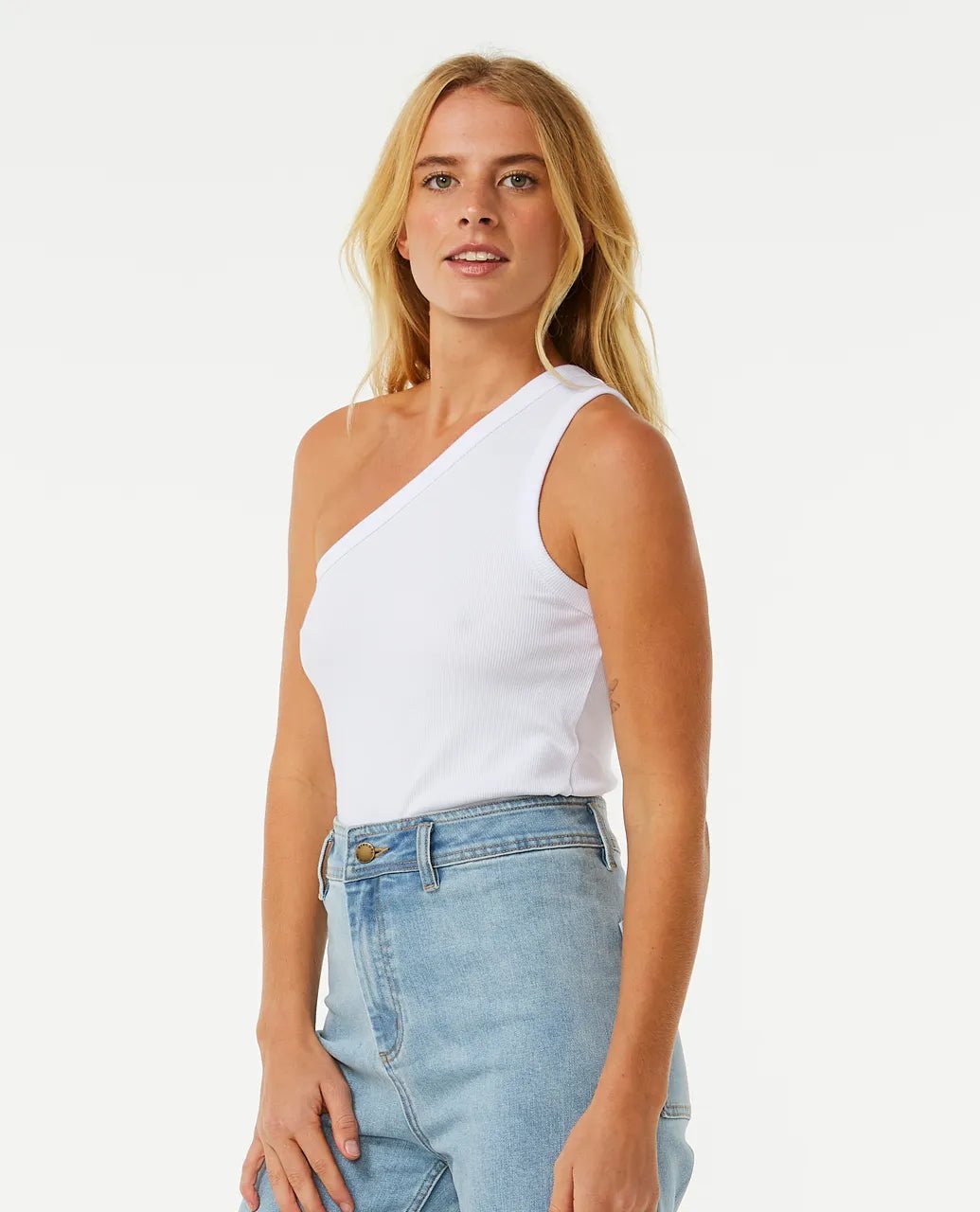 Asymmetrical Ribbed Tank - Rip Curl0BUWTE - 1000 - White - 2XS