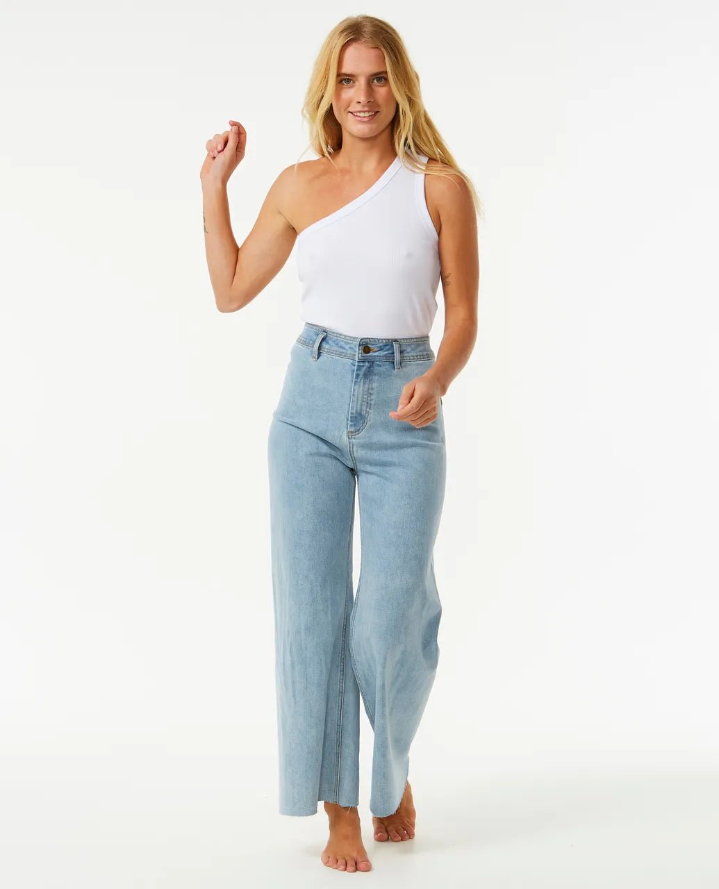 Asymmetrical Ribbed Tank - Rip Curl0BUWTE - 1000 - White - 2XS