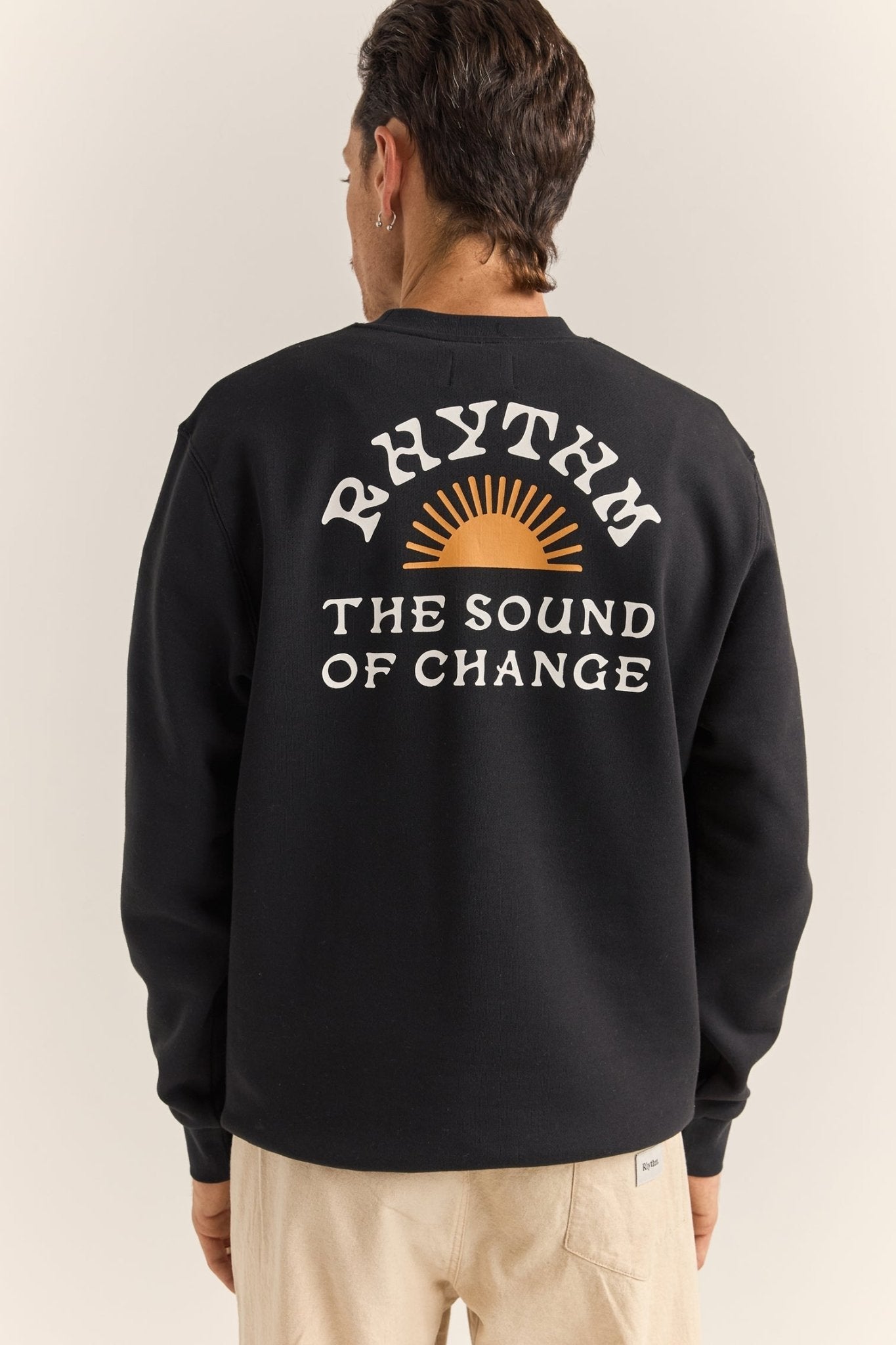 AWAKE FLEECE CREW - RhythmPP1024M - FL01 - BLACK - S