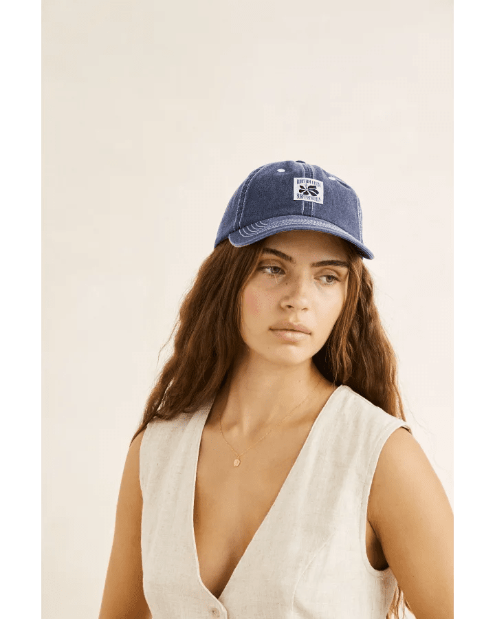 BAYSIDE CAP -Rhythm0726W-HW01-WASHED DARK BLUE-OS
