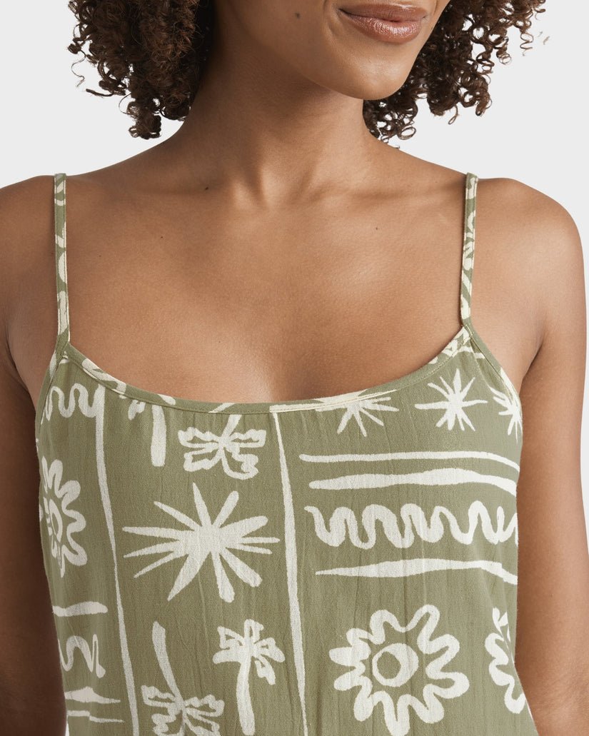 BEACH HAZE DRESS - Billabong24B133510 - Green Tea - S/8