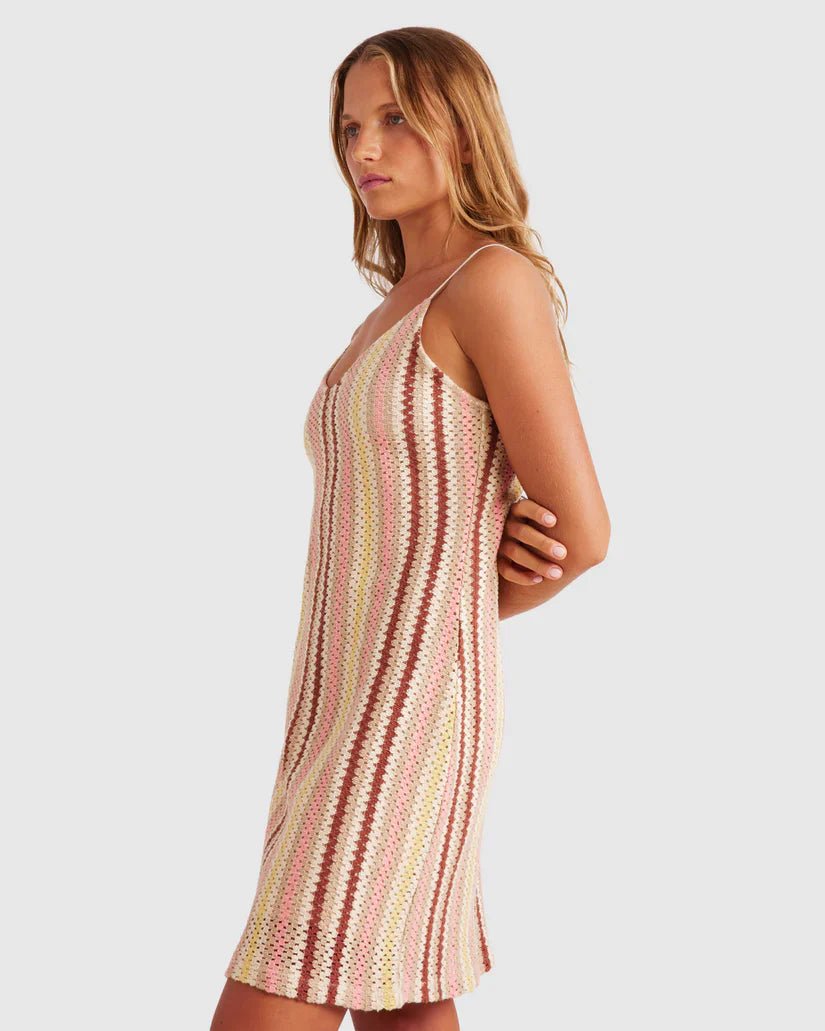 Beach Sounds Dress - RoxyERJKD03505 - TEC2 - Parchment Party Wave - L