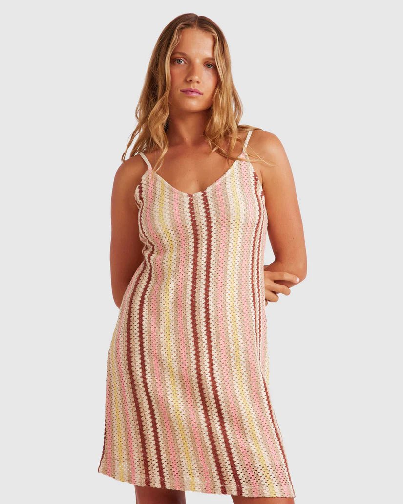 Beach Sounds Dress - RoxyERJKD03505 - TEC2 - Parchment Party Wave - L