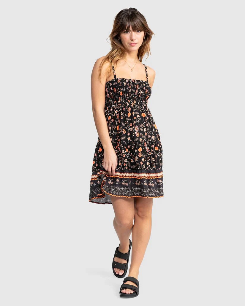 Bells Mini Dress - RoxyERJWD03853 - KVJ5 - Anthracite Kerala Border - L