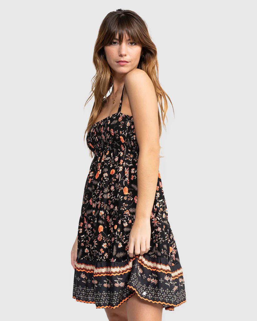 Bells Mini Dress - RoxyERJWD03853 - KVJ5 - Anthracite Kerala Border - L