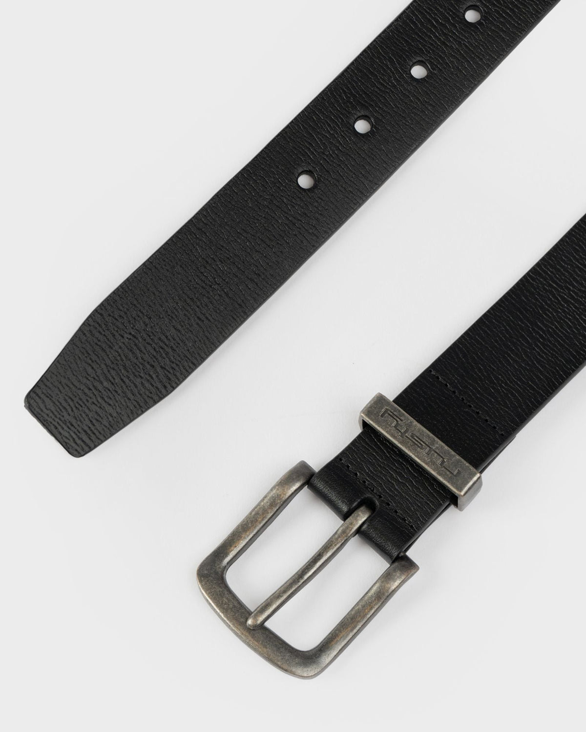 BENT LEATHER BELT -RustyBEM0558-BLACK-S