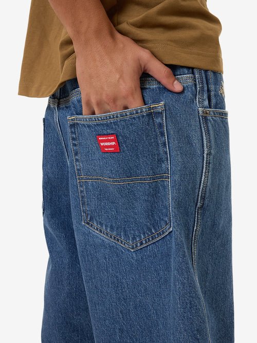 Big Dawg Jean Short - Worshipps24 - 314e - worn Blue Rinse - 28