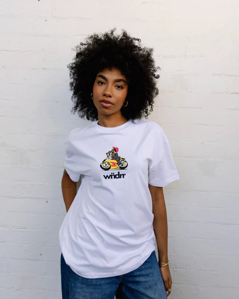 Biker Box Fit Tee - KOH IndustriesW24KA001WHI - White - L