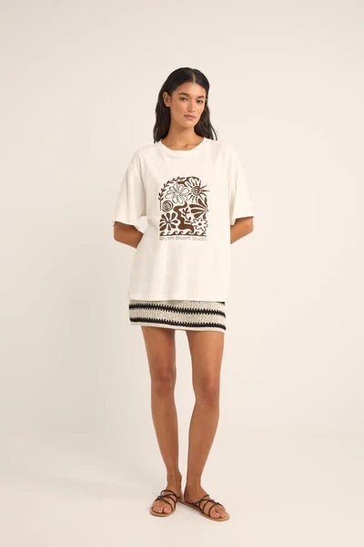 Bloom Studio Oversized T-Shirt - Rhythm0125W - PT05 - WHT - Vintage White - 10