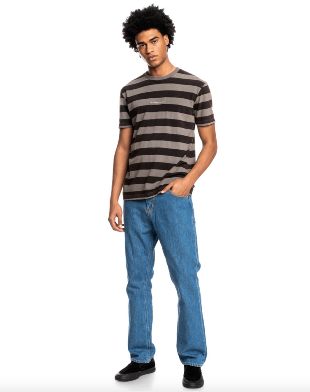 Blora SS Tee - QuiksilverEQYKT04229 - KVJ4 - Black Blora Stripe - 2XL