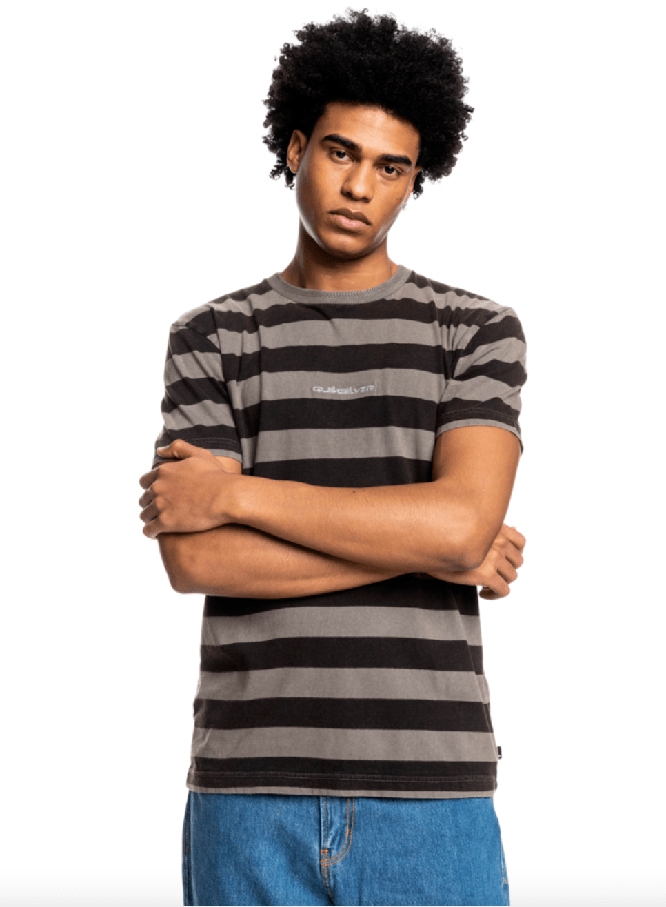Blora SS Tee - QuiksilverEQYKT04229 - KVJ4 - Black Blora Stripe - 2XL