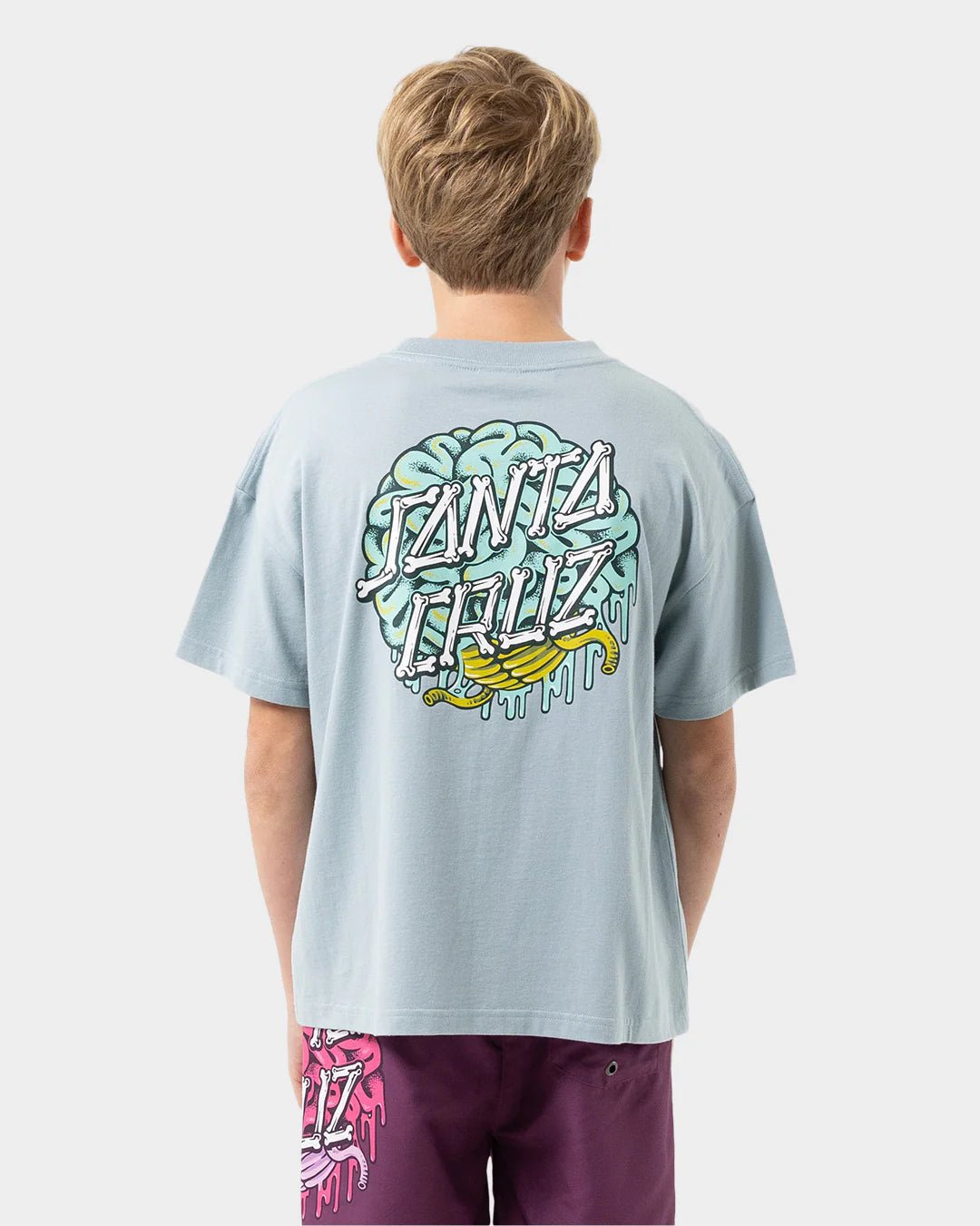 BRAIN DOT CENTRE TEE - Santa CruzSB225 - SS05 - SLATE - 8