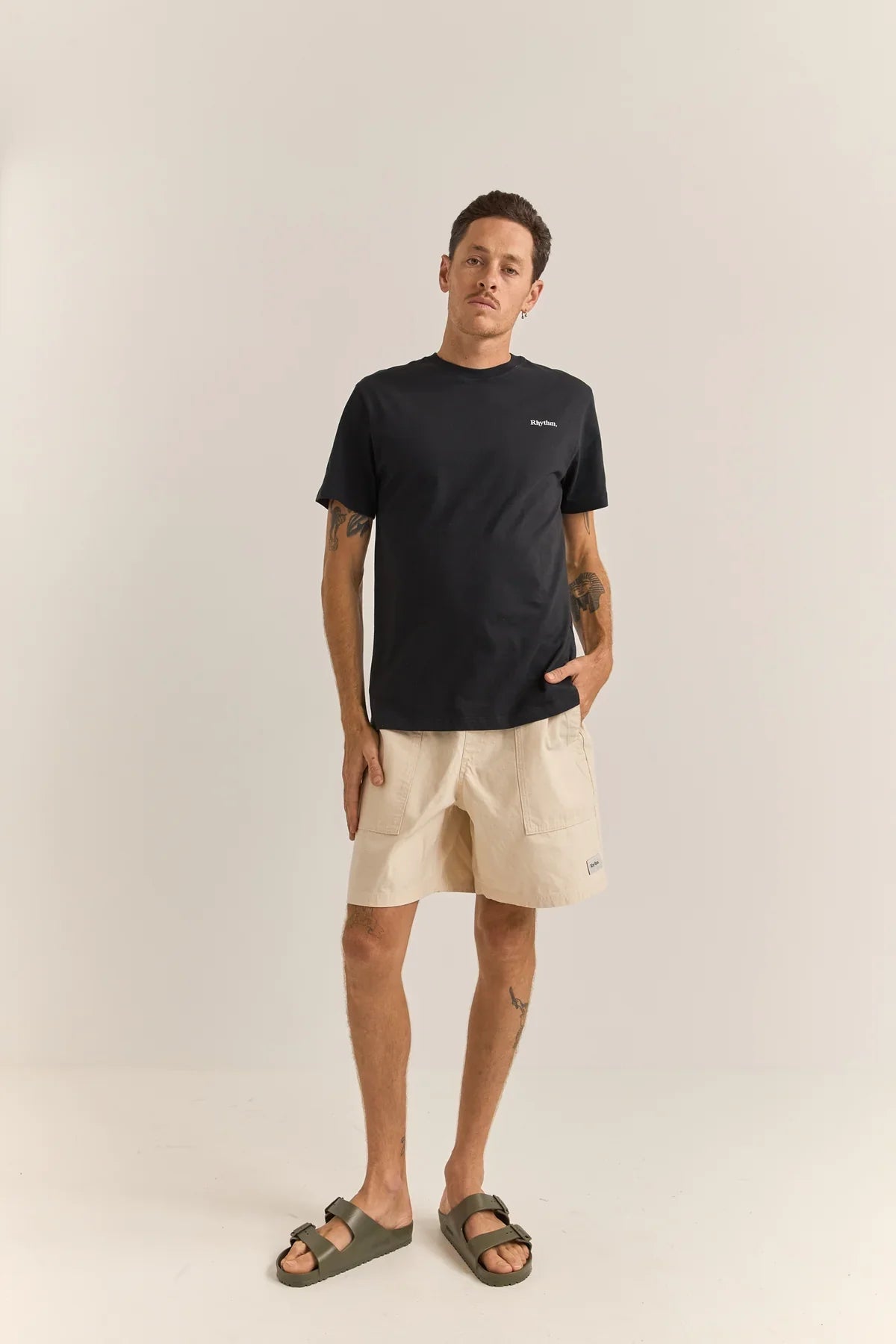 BRAND TEE - RhythmPP1024M-PT01-BLACK-M