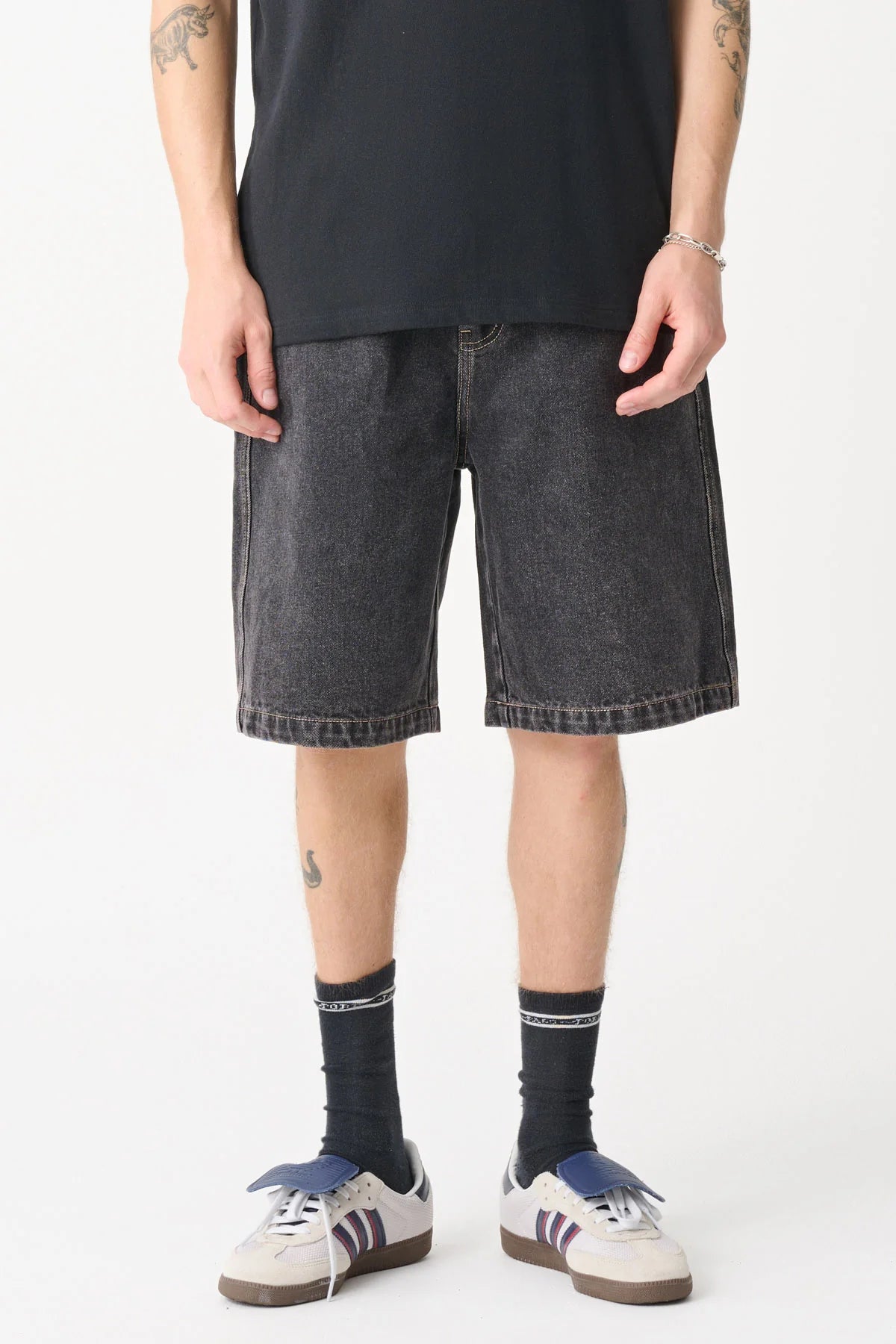 BUBBLE BULL DENIM 91 SHORT - XlargeXL025S2601 - WASHED BLACK - 28